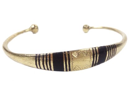 tuarezsky-bronzovy-naramek-s-ebenovym-drevem-rucni-prace