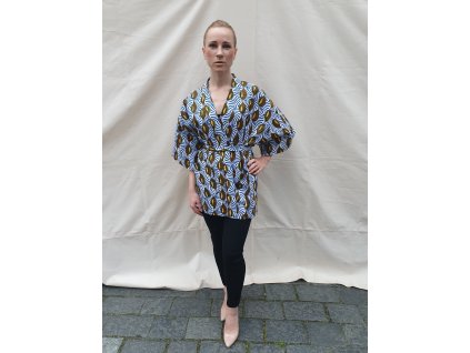 Dámské kimono-dámská halenka-africká móda-africké látky