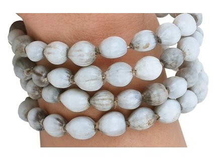 Náramek Jobovy slzy - slzovka - africké šperky-africké umění - přírodní bižuterie