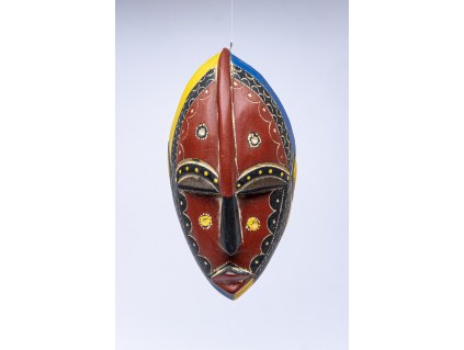 Malá africká dřevěná maska na zeď