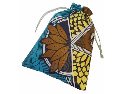 Balení dárků-dárkový pytlíček-pytlík-textilní pouzdro-vánoční dárky-narozeniny-africké látky-balicí materiál