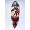 Africká dřevěná dekorativní maska Fang