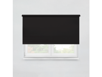 Fabric roller blind SILKE 523 graphite black