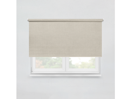 Fabric roller blind LAURY 834 sandy brown