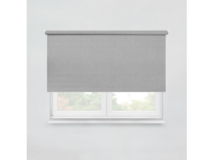 Fabric roller blind LAURY 836 silver grey