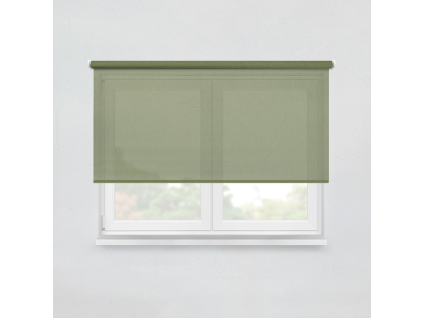 Fabric roller blind FUSION LOOM NRL20 olive green
