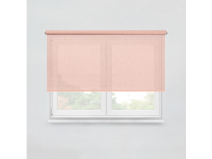 Fabric roller blind LOOM NRR50 powder pink