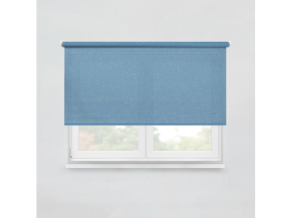 Fabric roller blind LOOM LRB10 ocean blue