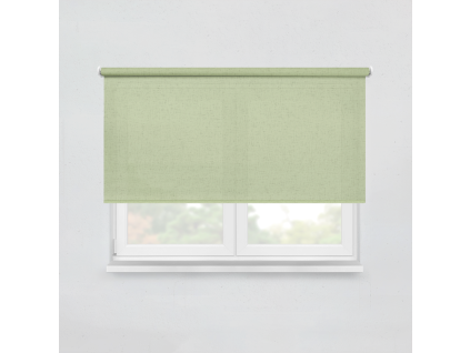 Fabric roller blind LOOM LRL10 sage green