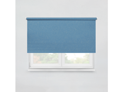 Fabric roller blind LOOM XRB10 ocean blue