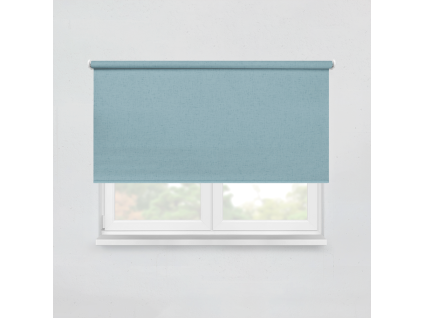 Fabric roller blind LOOM XRB55 stone blue