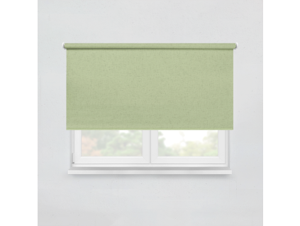 Fabric roller blind LOOM XRL10 sage green
