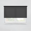 Fabric roller blind VITORIA 718 charcoal black