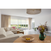 Transparent roller blind installation example