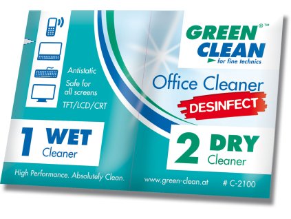 Office cleaner Desinfect - Wet and Dry - Dezinfekční utěrka na kancelářskou techniku