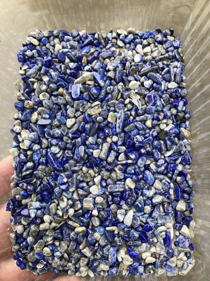 Lapis lazuli tromlovaný 3-8mm 250g