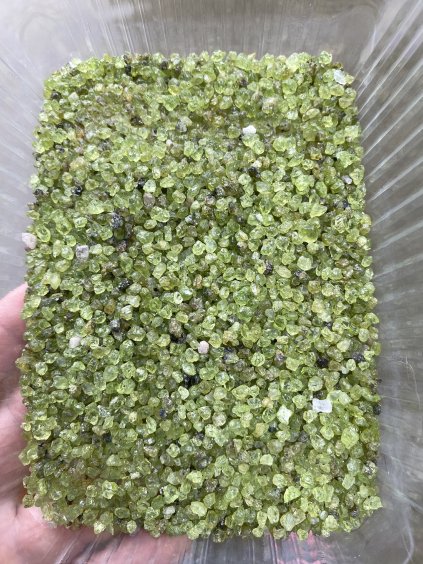 Olivín tromlovaný 1-3mm