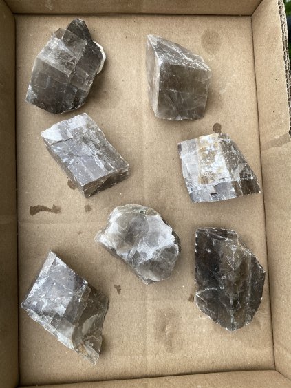 Kalcit hnědý sada 7ks