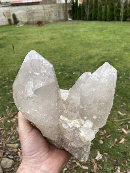 Křišťál drúza leštěné fazetky