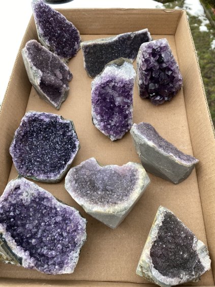 Ametyst drúza sada 10ks