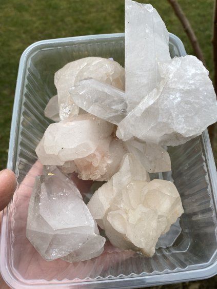 Křišťál krystal + drůza sada 1,4kg