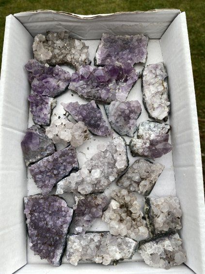 Ametyst drúza sada 20ks