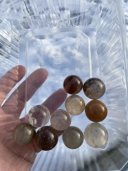 Kuličky s inkluzemi sada 10ks