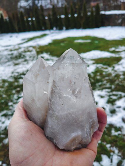 Křišťál drúza oboustranná