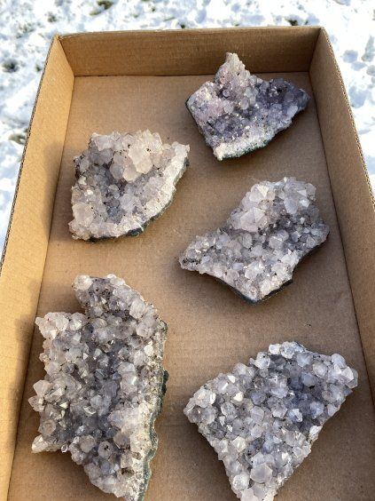 Ametyst drúza sada 5ks