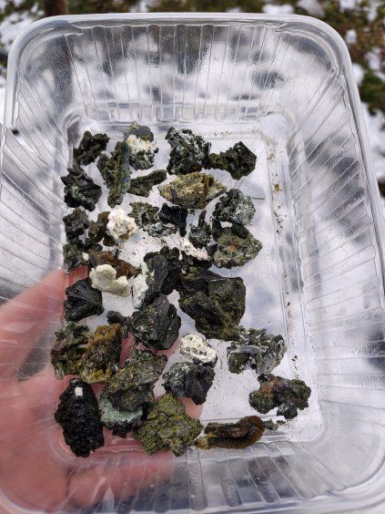 Epidot drúzičky sada 230g