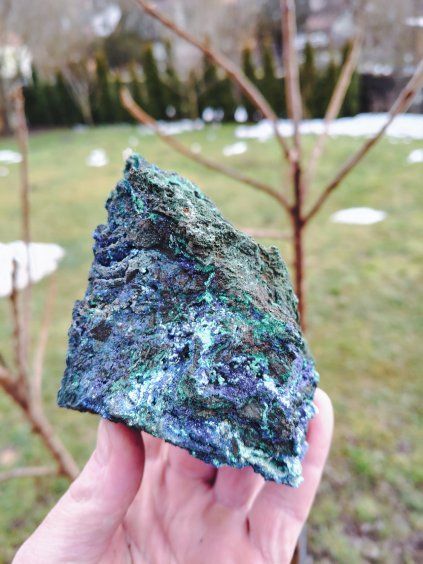 Malachit + Azurit  surový