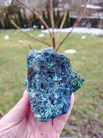 Malachit + Azurit  surový