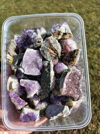 Ametyst drúza malá sada 1,4kg