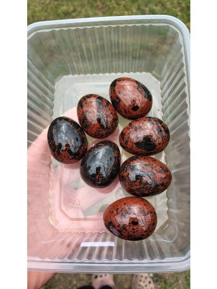Vejce Obsidián Mahagonový
