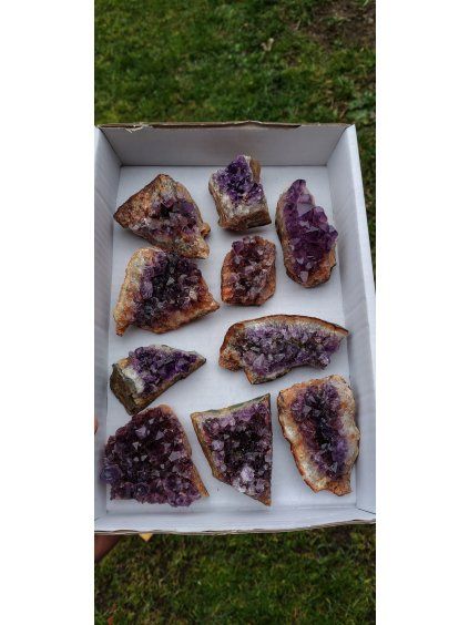 Ametyst  drúza sada 10ks