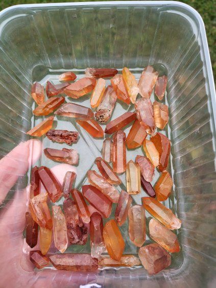 Křišťál Tangerin krystal sada 50ks