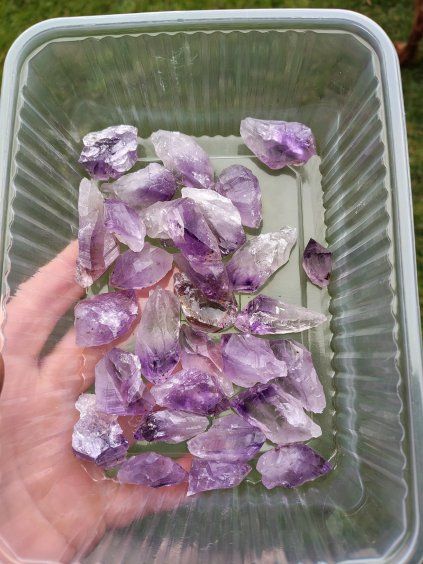 Ametyst hroty z drúz sada 0,3kg