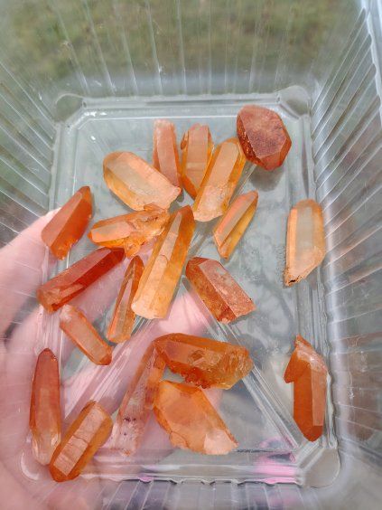 Křišťál Tangerin krystal sada 20ks