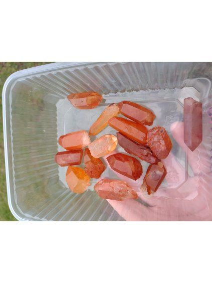 Křišťál Tangerin krystal sada 15ks