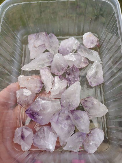 Ametyst hroty z drúz sada 400g