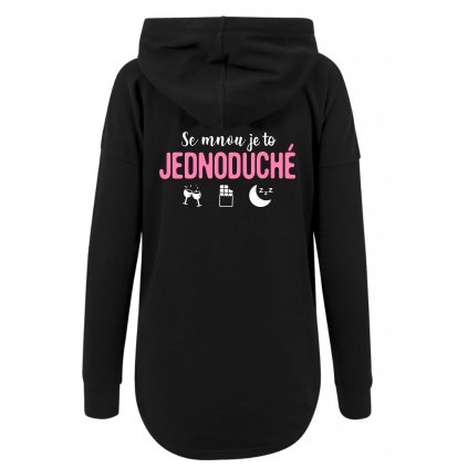 mikina ze zadu SE MNOU JE TO JEDNODUCHE