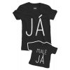 Tričko pro mámu a dítě MALÉ JÁ (Barva Bílá, Velikost pro mámu S, Velikost pro dítě 53-60 (0-3))