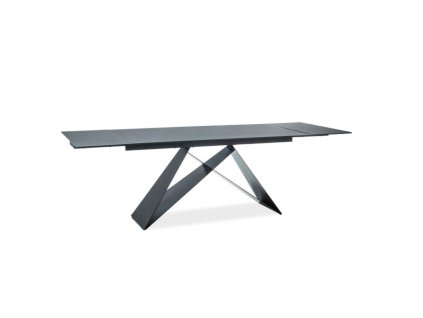 Jídelní stůl Westin I 160 x 90 cm, černá / šedá (Barva černá || šedá)