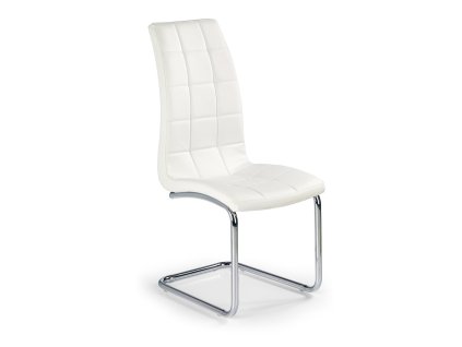 Jídelní židle Genesis, bílá / stříbrná (Barva bílá)