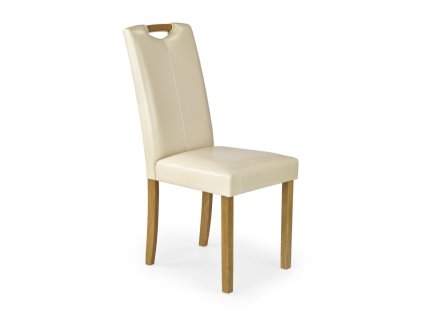 Jídelní židle Caro, krémová / buk (Barva krémová)
