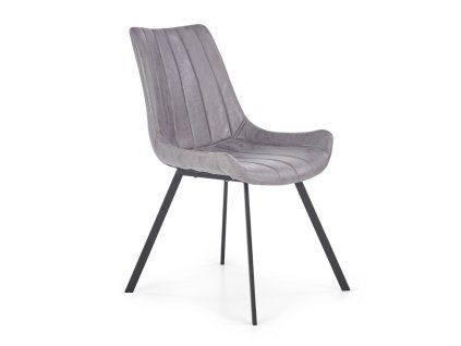 Jídelní židle Alfredo, šedá / černá (Barva šedá)