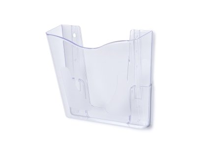Stojánek na letáky A4, na zeď, čirá (Barva čirá)