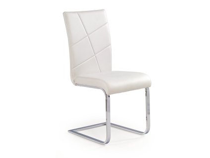 Jídelní židle Amelia, bílá / stříbrná (Barva bílá)