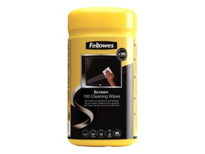 Utěrky Fellowes na obrazovky monitorů - 100 ks/bal, žlutá (Barva žlutá)