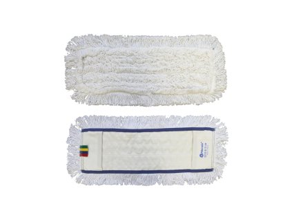 Mop s kapsami Optimum, 50 cm - bavlna, bílá (Barva bílá)